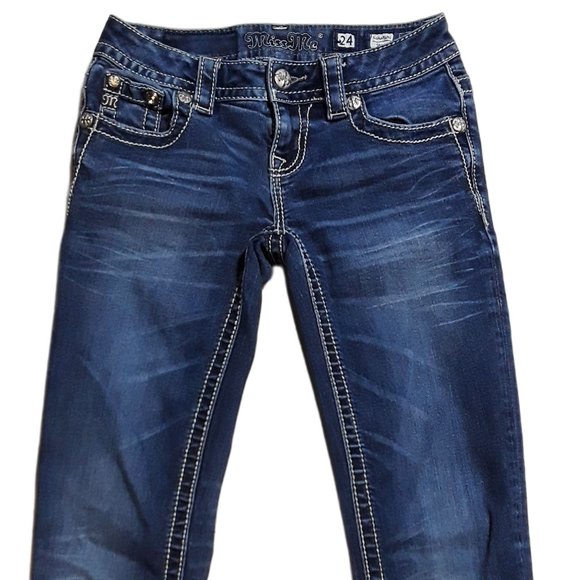 Miss Me Signature Skinny Denim Jeans- Womens Sz 24 NWOT - Picture 6 of 7
